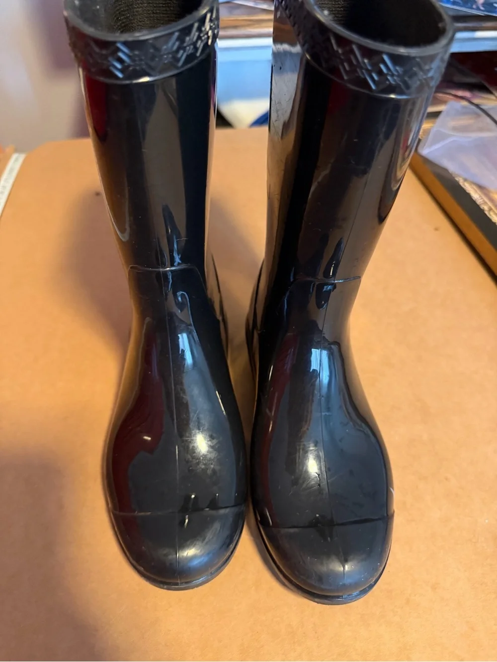 Kids Black Rain Boots - Classic Waterproof Boot